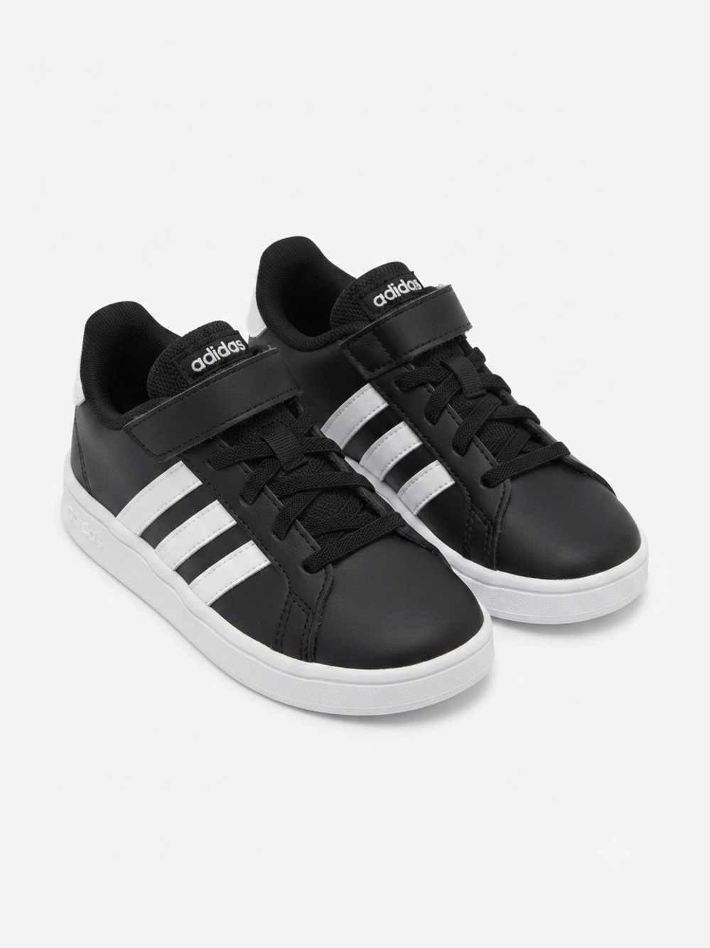 Adidas Grand Court 2.0 CF Kids Black White Sneakers Shoes Size 13K US / 31 EU